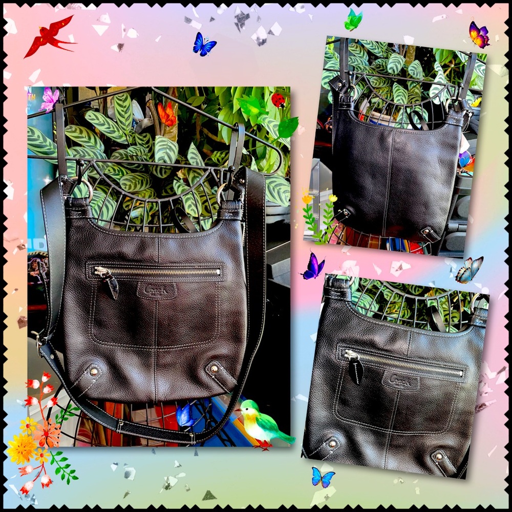 Coach Leather “Penelope Hippie” Crossbody